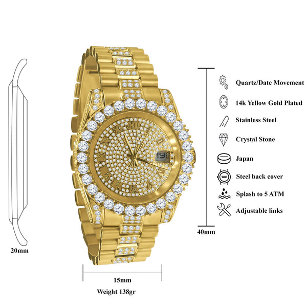 Reloj Forte de acero con circonitas | 530301