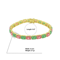 BRACELET DE TENNIS CARRÉ FOXY 6MM I 962226