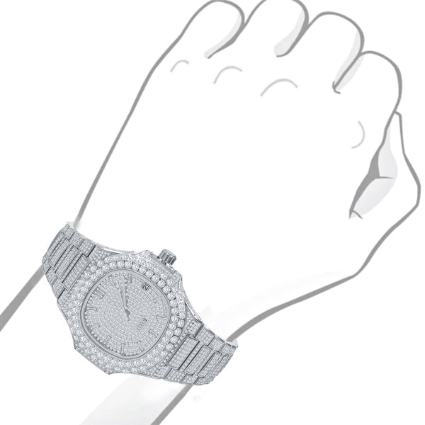 LORD STEEL CRYSTAL WATCH | 530661