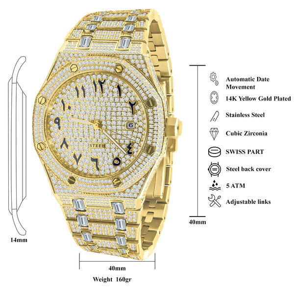 MONTRE MAVERICK EN ACIER CZ I 530782