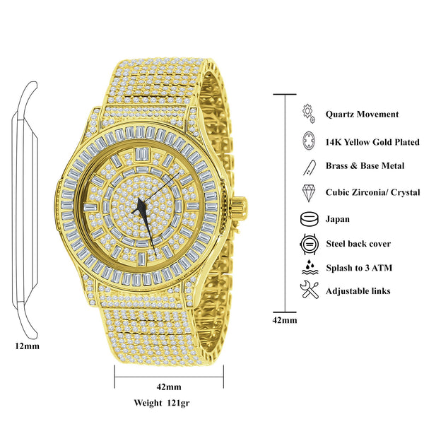 GALLANT Steel CZ Watch | 5110332