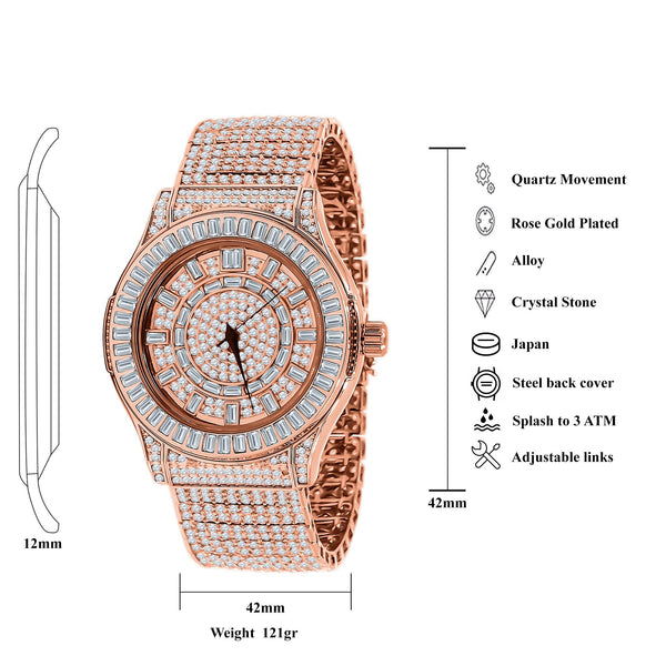 Reloj GALLANT de acero con circonitas | 5110335