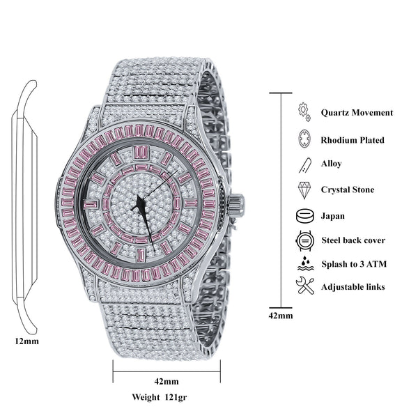 GALLANT Steel CZ Watch | 5110337