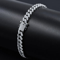 Bracelet cubain en argent ANGUS 10 MM | 9214751