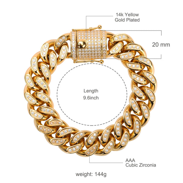 RUGBY 18MM Acier Full CZ Cubain | 938522