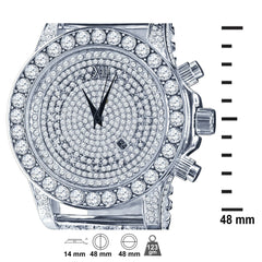 BURNISH CZ ICED OUT WATCH | 5110291