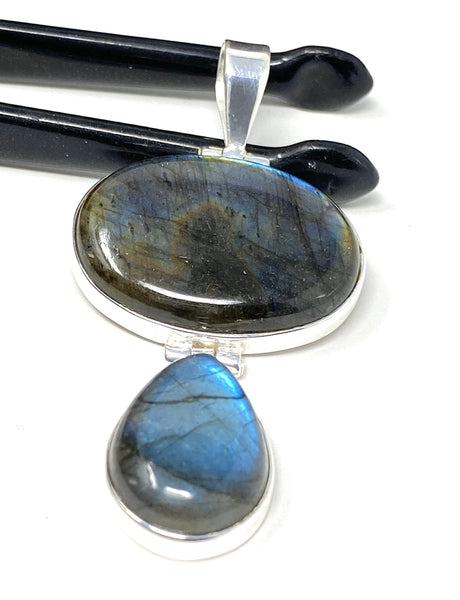 Labradorite Pendant, Gemstone Pendant, Gemstone Jewelry, Sterling Silv