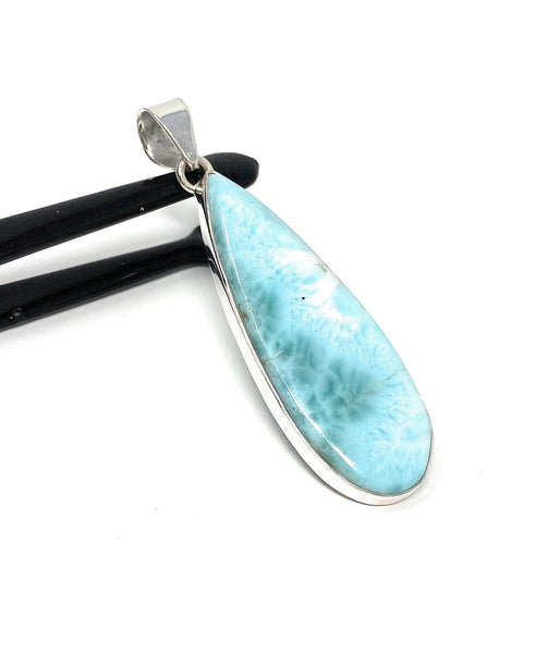 Larimar Pendant, Gemstone Pendant, Bohemian Jewelry, Sterling Silver