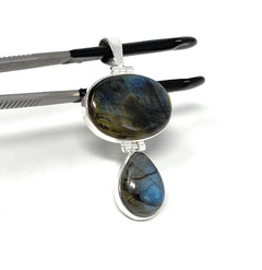 Labradorite Pendant, Gemstone Pendant, Gemstone Jewelry, Sterling Silv