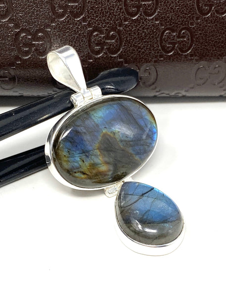 Labradorite Pendant, Gemstone Pendant, Gemstone Jewelry, Sterling Silv