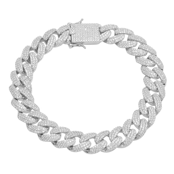 ALAMODE 925 Sterling Silver Cuban Bracelet | 9211432